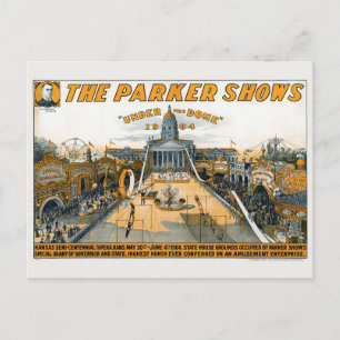 Cartão Postal Kansas Semi-Centennial. Motivos do Estado.