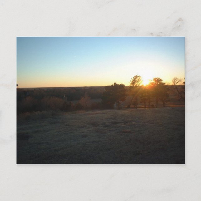 Cartão Postal Kansas Sunset (Frente)