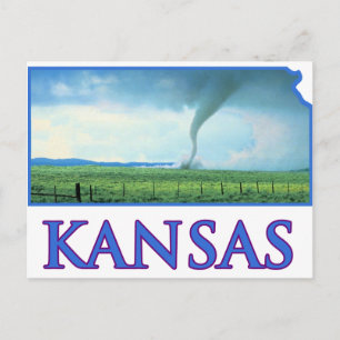 Cartão Postal Kansas Tornado