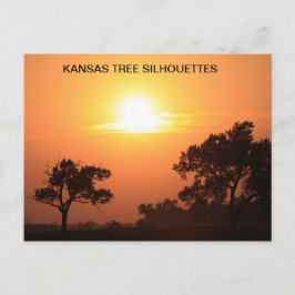 CARTÃO POSTAL KANSAS TREE SILHOUETTES