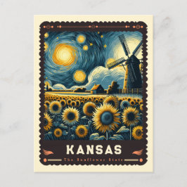 Cartão Postal Kansas | Vincent Van Gogh inspirado