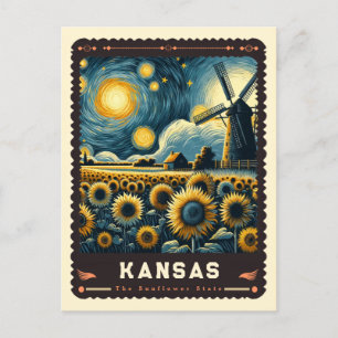 Cartão Postal Kansas   Vincent Van Gogh inspirado