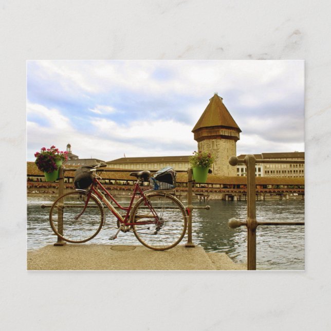 Cartão postal Kapellbrücke (Frente)