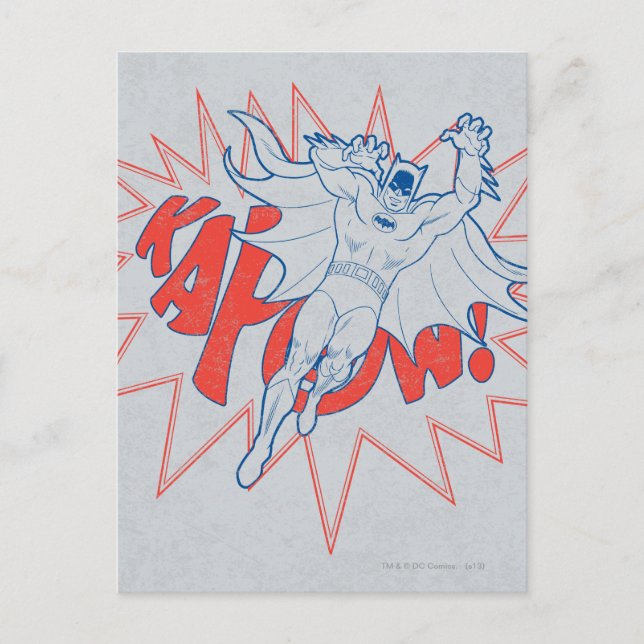 Cartão Postal KAPOW! Gráfico Batman (Frente)