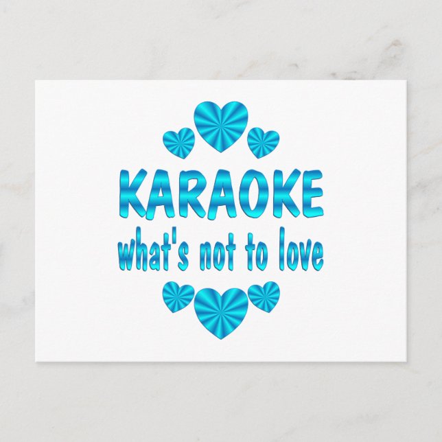 CARTÃO POSTAL KARAOKE LOVE (Frente)