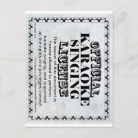 Karaoke Singing License