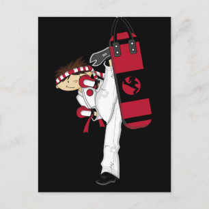 Cartão postal Karate Boy