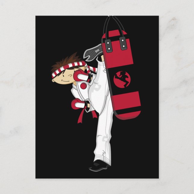 Cartão postal Karate Boy (Frente)