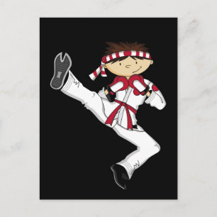 Cartão postal Karate Boy