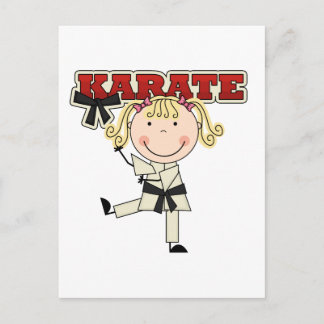 Cartão Postal KARATE - Camisetas e presentes para garotas louras