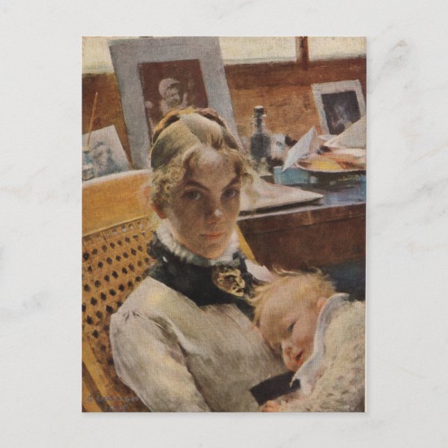 Cartão Postal Karin com Baby (Frente)