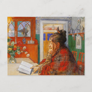 Cartão Postal Karin Reading