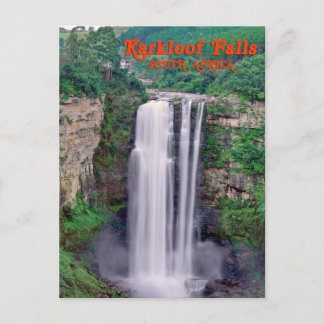Cartão Postal Karkloof cai, África do Sul