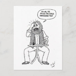 Cartão Postal Karl Marx com falha no teste SPGB