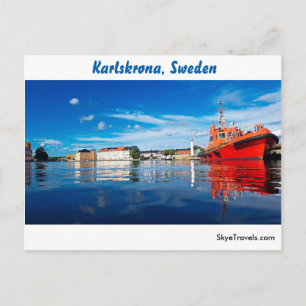 Cartão Postal Karlskrona, Suecia