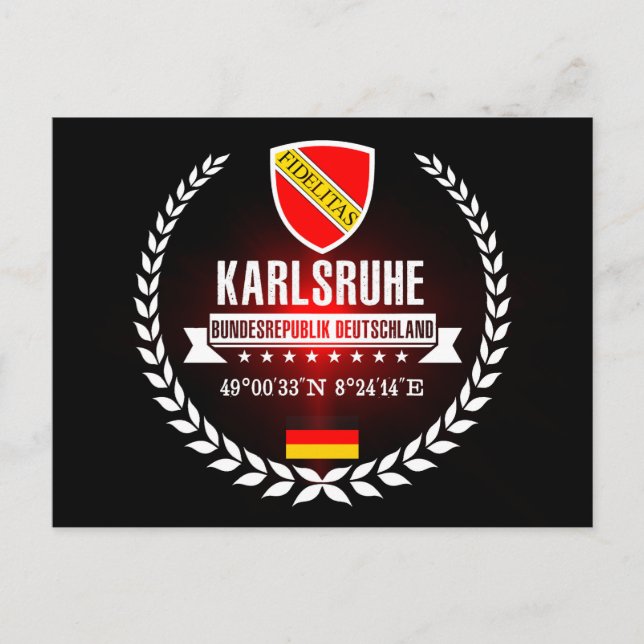 Cartão Postal Karlsruhe (Frente)