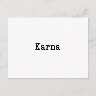 Cartão Postal Karma
