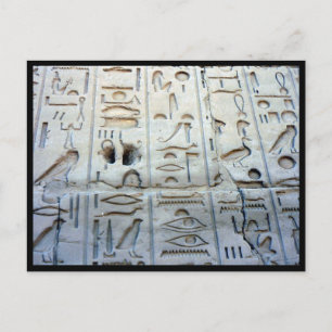 Cartão Postal karnak glicphs
