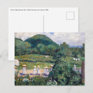 Cartão Postal Károly Ferenczy - Piquenique em Maio (Dia de Verão