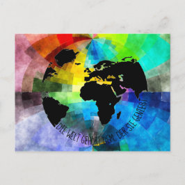 Cartão Postal Karte "Die Welt gehört dem, der sie genießt."