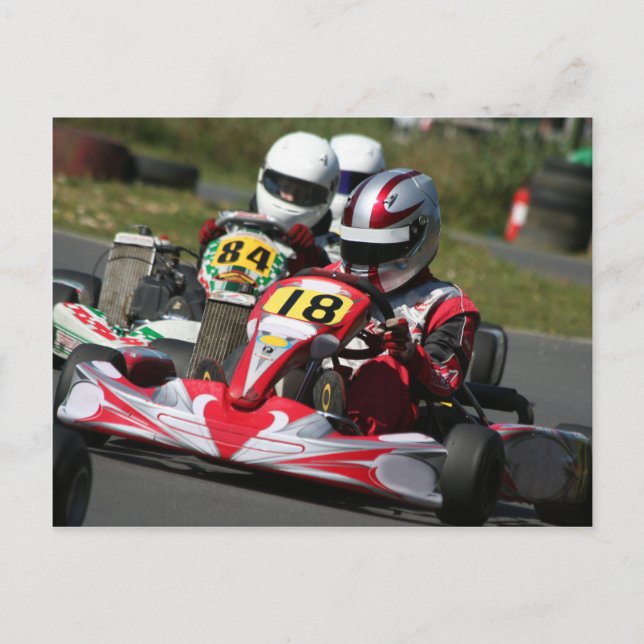 Cartão Postal Karting karts minimax esporte motorizado corrida (Frente)