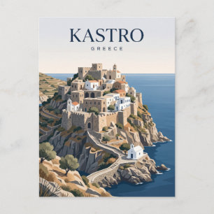 Cartão Postal Kastro Grécia