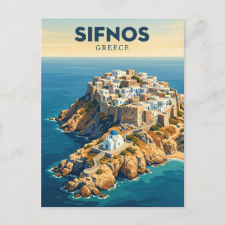 Cartão Postal Kastro, Sifnos Grécia