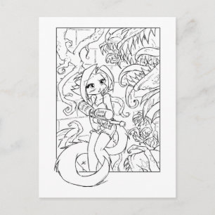 Cartão Postal Kat Venus Flytraps