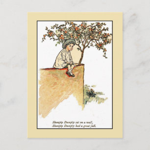 Cartão Postal Kate Greenaway: Humpty Dumpty