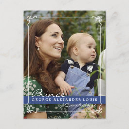 Cartão Postal Kate Middleton Prince George