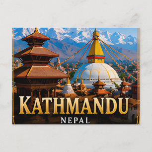 Cartão Postal Katmandu Nepal Viagem Arquitetura Cidade Cultural