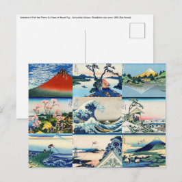 Cartão Postal Katsushika Hokusai - 36 visualizações da seleção d