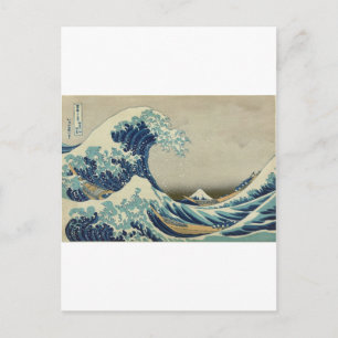 Cartão Postal Katsushika Hokusai: A onda do Excelente em Kanagaw