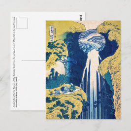 Cartão Postal Katsushika Hokusai - Amida Falls