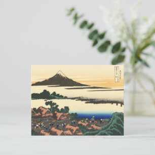 Cartão Postal Katsushika Hokusai Dawn na província de Kai