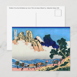 Cartão Postal Katsushika Hokusai - Trás de Fuji, Rio Minobu