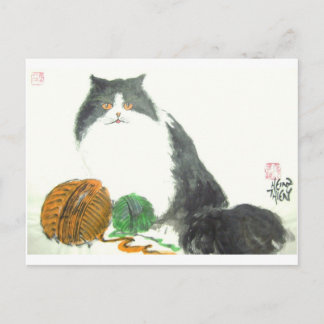 Cartão Postal Katze Nr.38 * Katzen-Postkarte * Cat-Art-Postcards