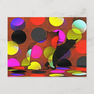 Cartão Postal Katzenkarte