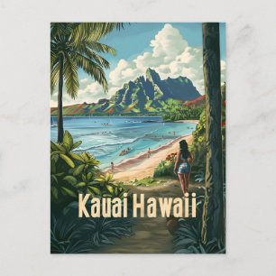 Cartão Postal Kauai Hawaii Vintage