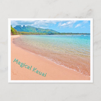 Cartão Postal Kauai Mágico--linda praia deserta