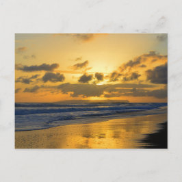 Cartão Postal Kauai Sunset com Niihau na Horizon