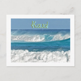 CARTÃO POSTAL KAUAI WAVES