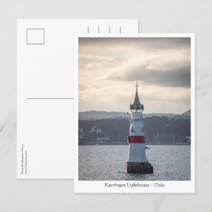 Cartão Postal Kavringen Lighthouse Oslo