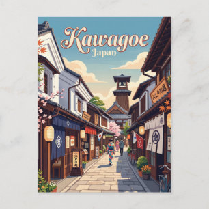 Cartão Postal Kawagoe Alley Japão