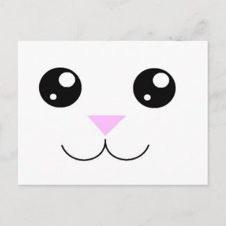 Cartão Postal Kawaii Animal Face
