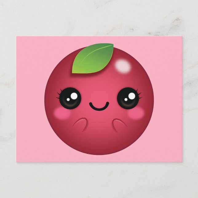 Cartão Postal Kawaii Cranberry (Frente)