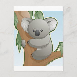 Cartão Postal Kawaii Koala
