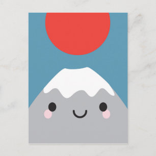 Cartão Postal Kawaii Mt Fuji San
