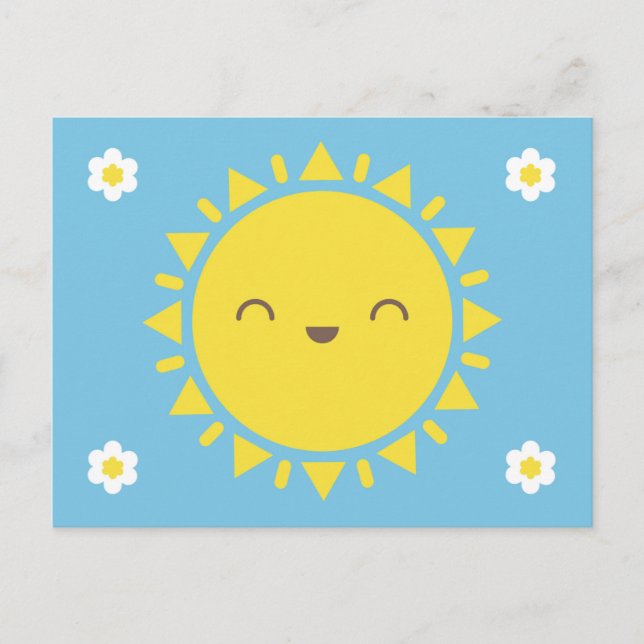 Cartão Postal Kawaii Sunny Days (Frente)