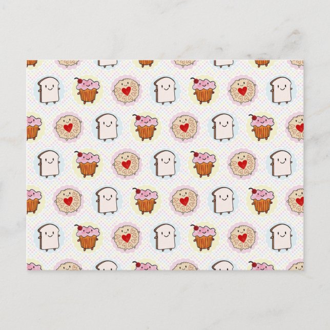 Cartão Postal Kawaii Tarde Tea (Frente)